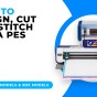 HOW TO DESIGN, CUT AND STITCH OUT A PES EMBROIDERY FILE